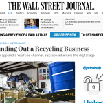 Rockaway Recycling Featured in the Wall Street Journal